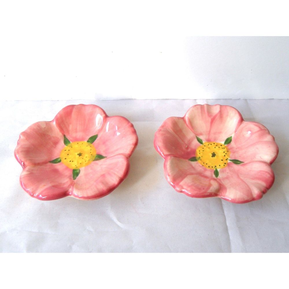 Franciscan Desert Rose Set of 2 Ashtrays Butter Pat Dishes